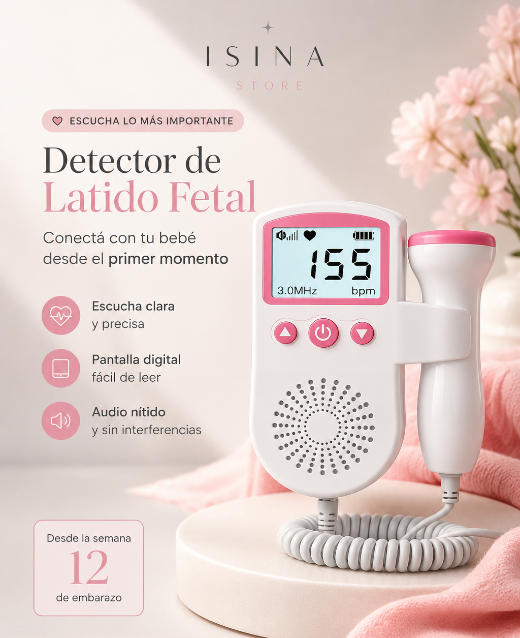 Primer Latido — Doppler Fetal de Uso en Casa